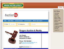 Tablet Screenshot of dragooauction.com